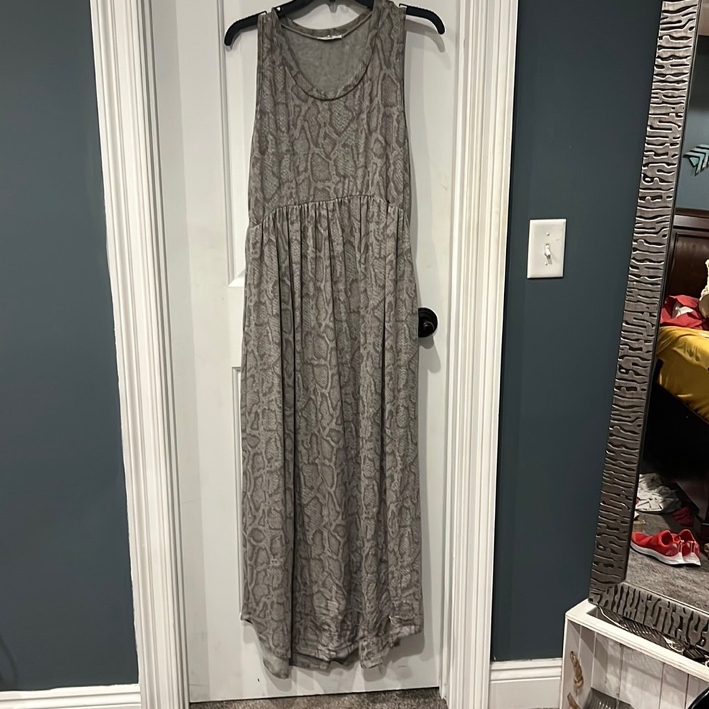 Summer maxi in a snake print